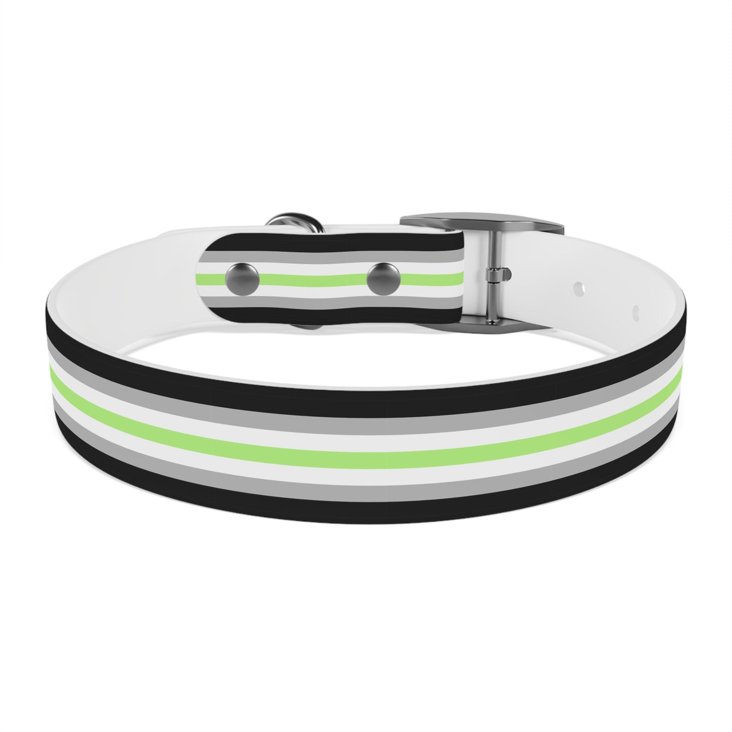 Agender Pride Flag Dog Collar