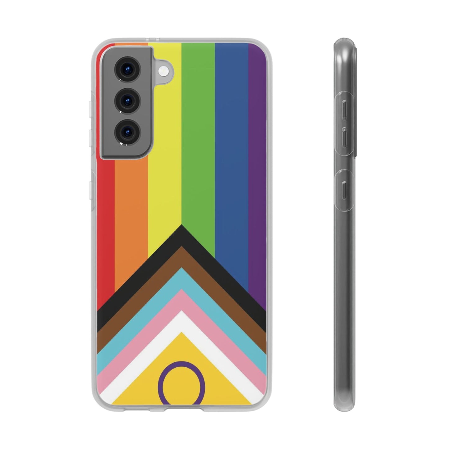 Inclusive Progress Pride Flag Samsung Flexi Case - Multiple Generations