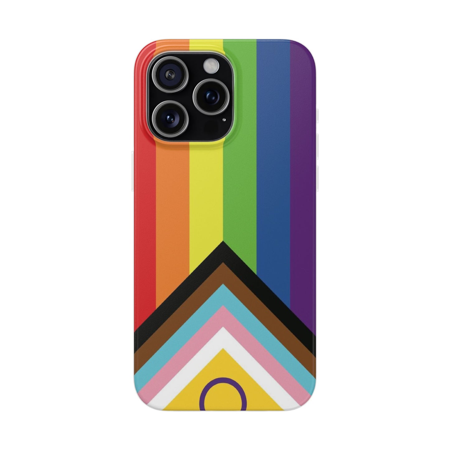 Inclusive Progress Pride Flag iPhone Flexi Case - Multiple Generations