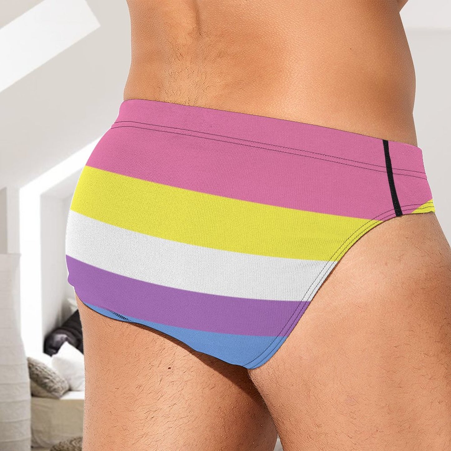 Bigender Pride Flag Briefs – Traditional Masculine Cut