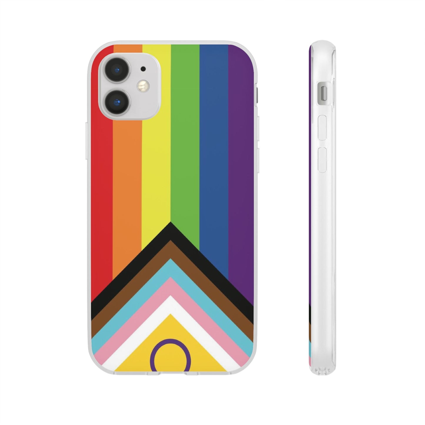 Inclusive Progress Pride Flag iPhone Flexi Case - Multiple Generations