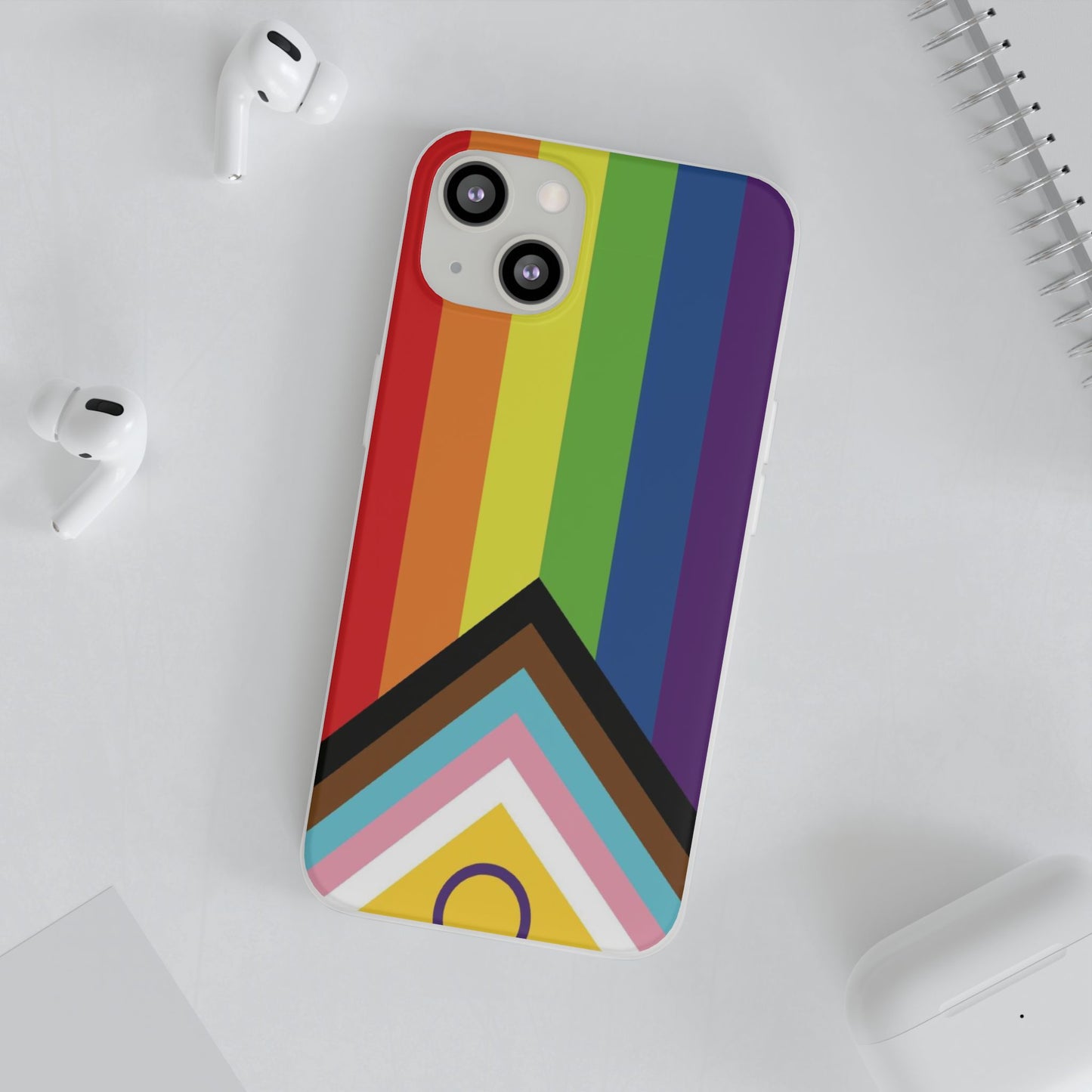 Inclusive Progress Pride Flag iPhone Flexi Case - Multiple Generations