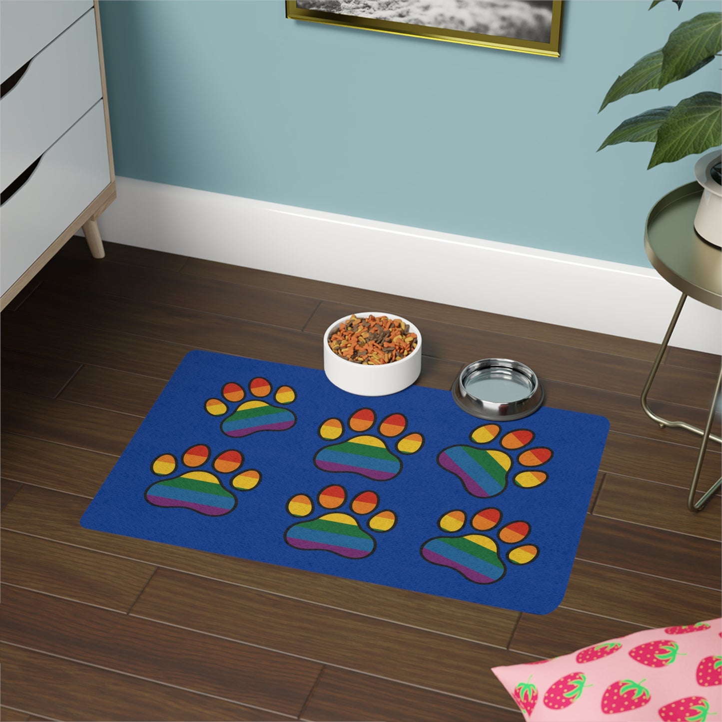 Radical Dog Paws Pet Food Mat