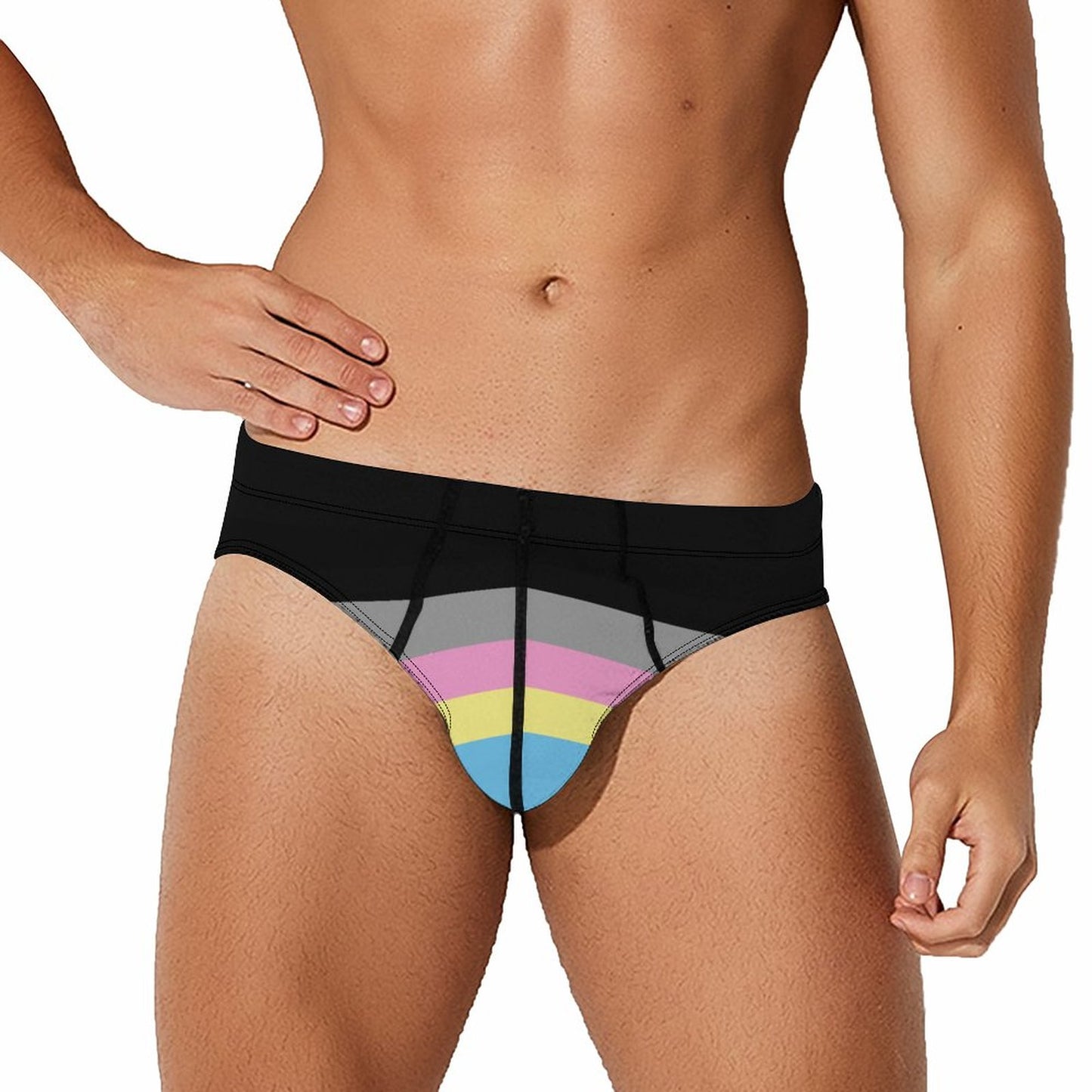 Polygender Pride Flag Briefs – Traditional Masculine Cut