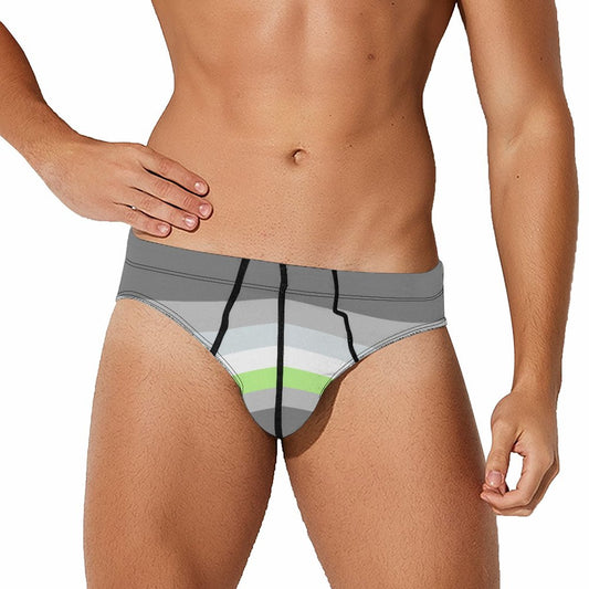 Demiagender Pride Flag Briefs – Traditional Masculine Cut