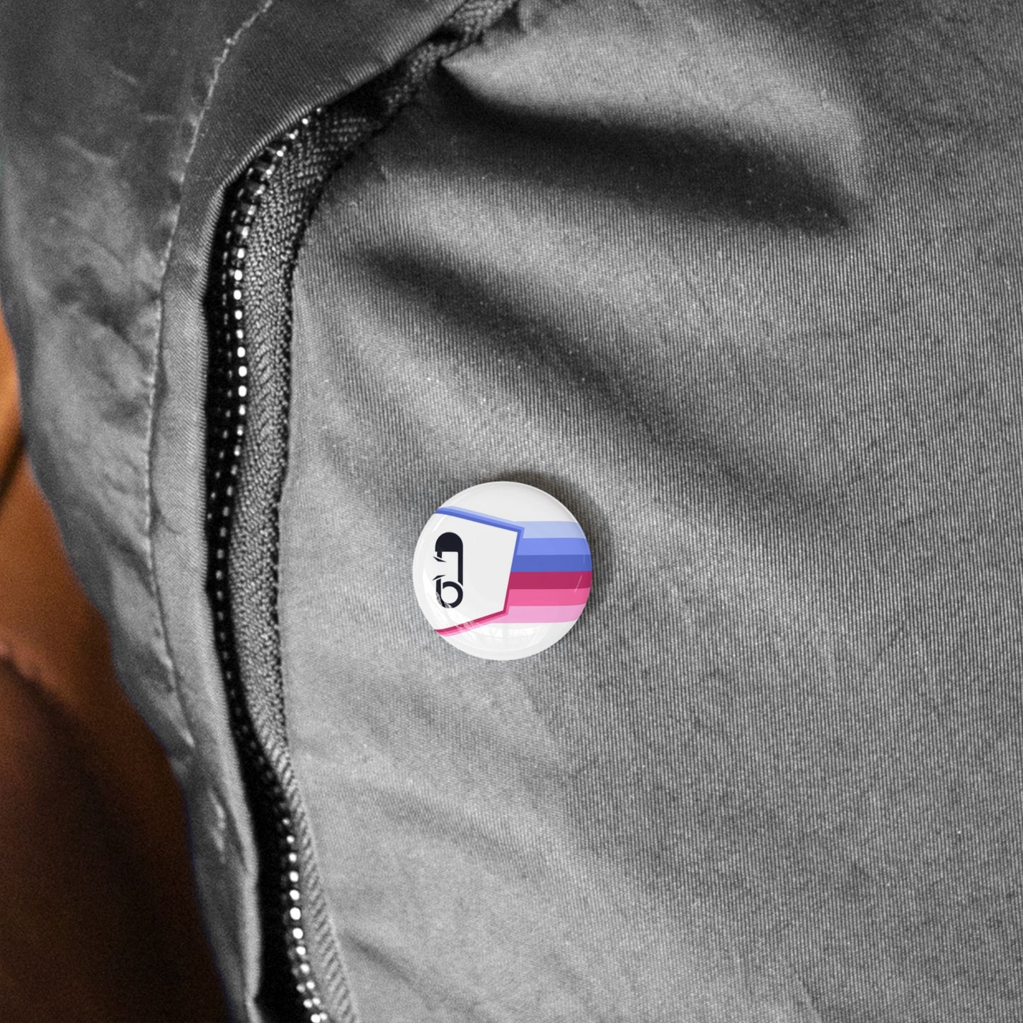 ABDL Fetish Flag Round Pin