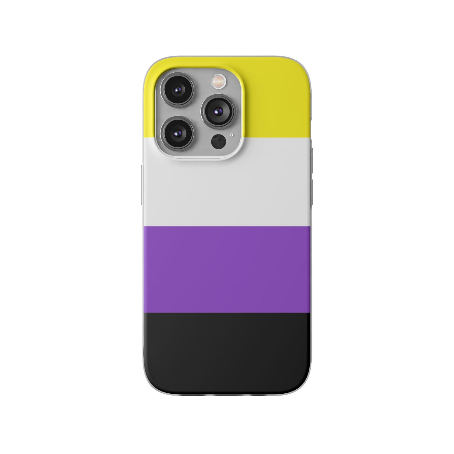 Non-Binary Pride Flag iPhone Flexi Case - Multiple Generations