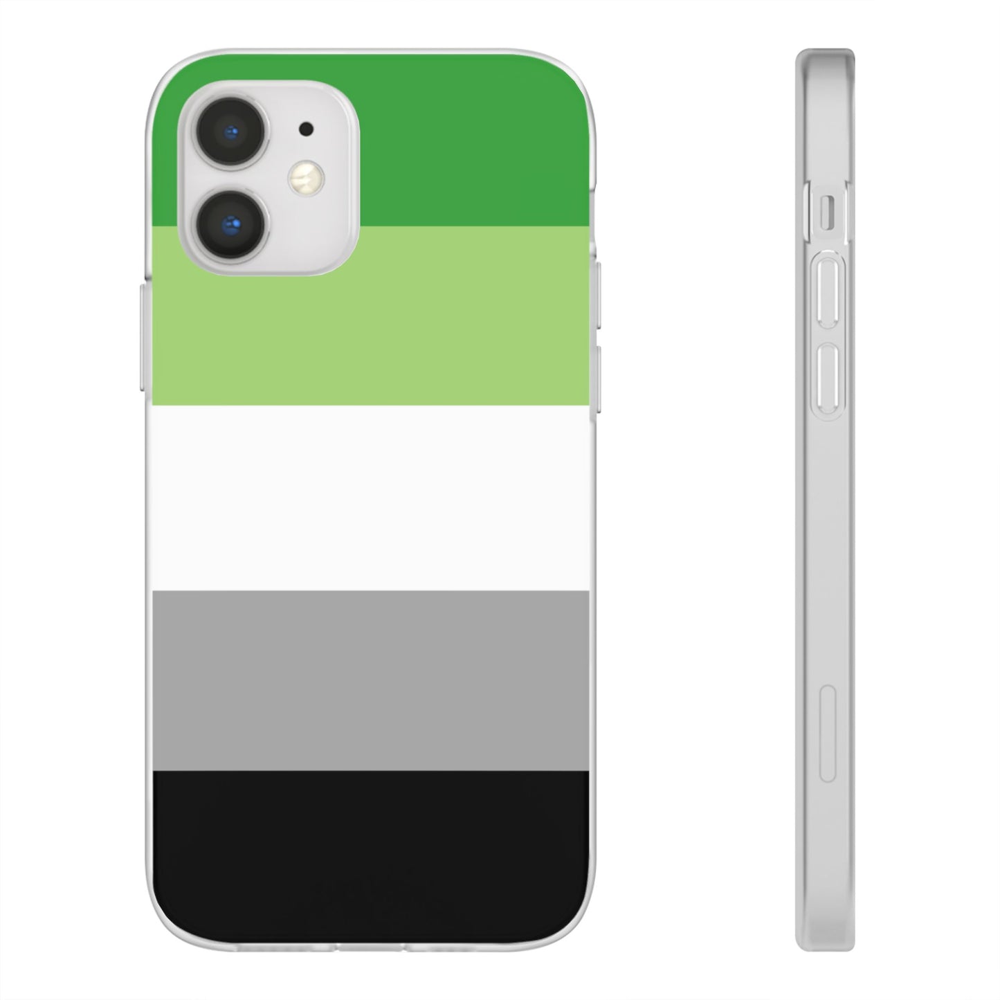 Aromantic Pride Flag iPhone Flexi Case - Multiple Generations