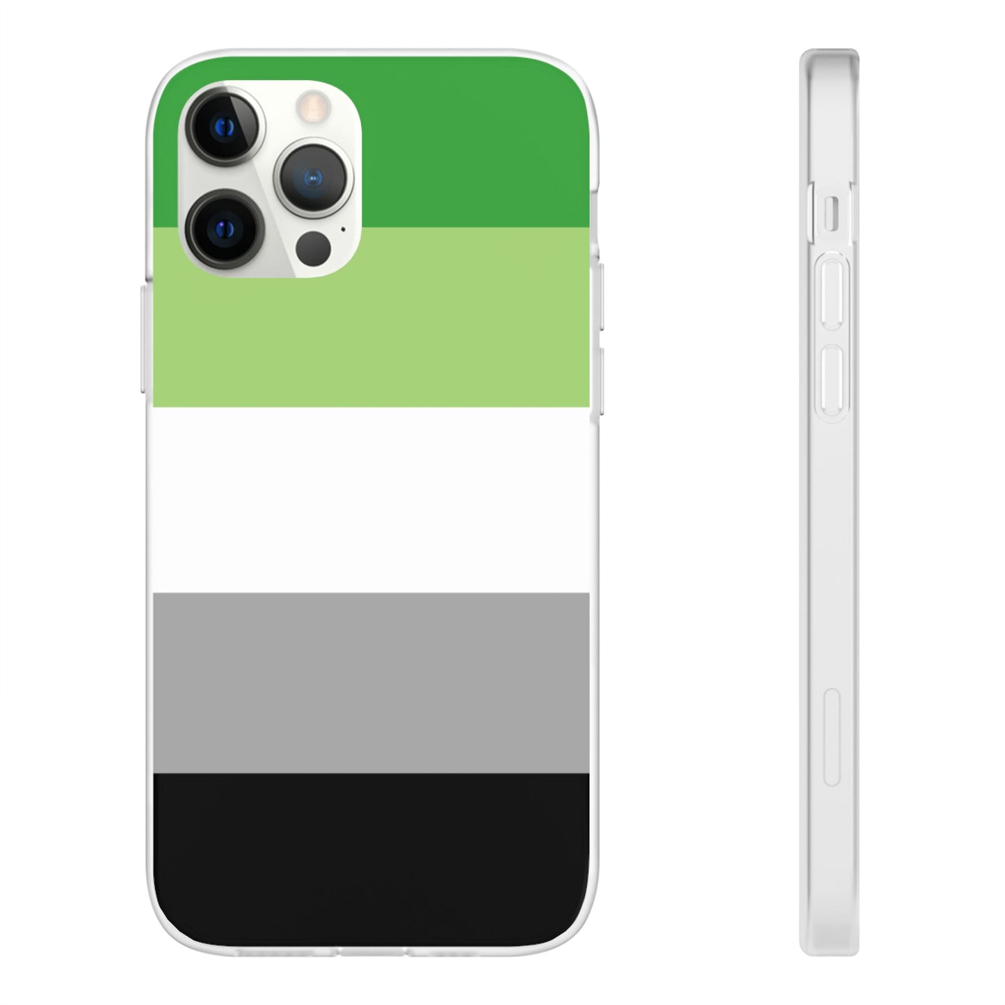 Aromantic Pride Flag iPhone Flexi Case - Multiple Generations