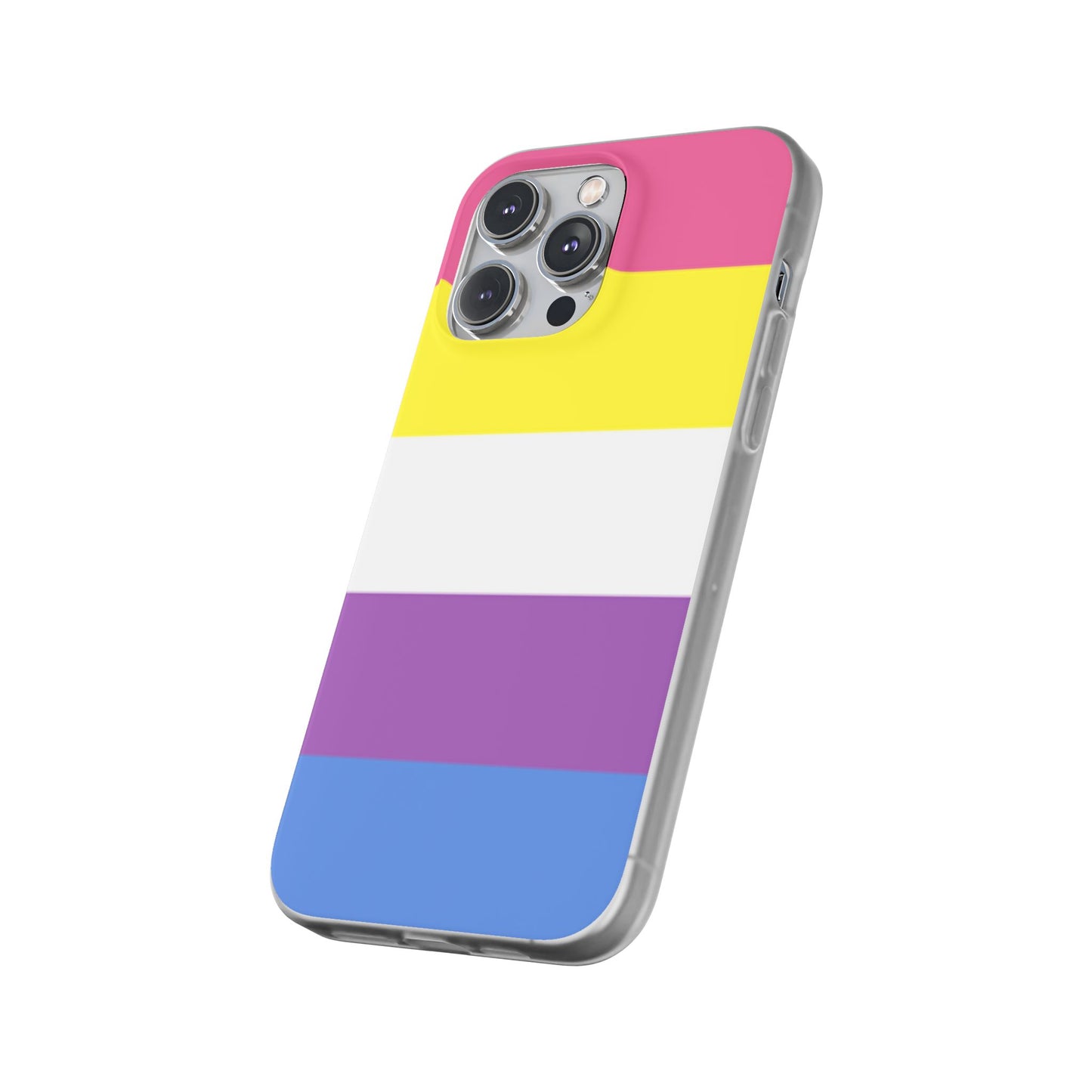 Bigender Pride Flag iPhone Flexi Case - Multiple Generations