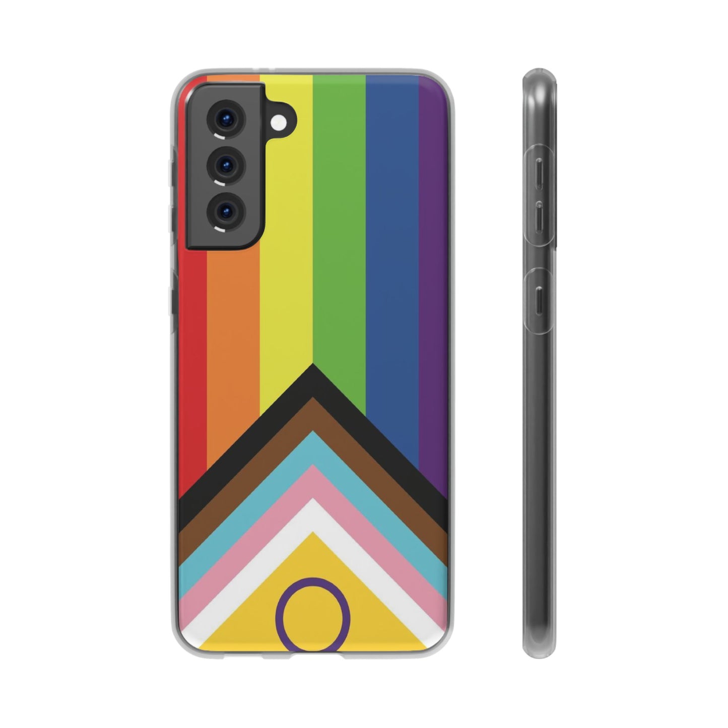 Inclusive Progress Pride Flag Samsung Flexi Case - Multiple Generations