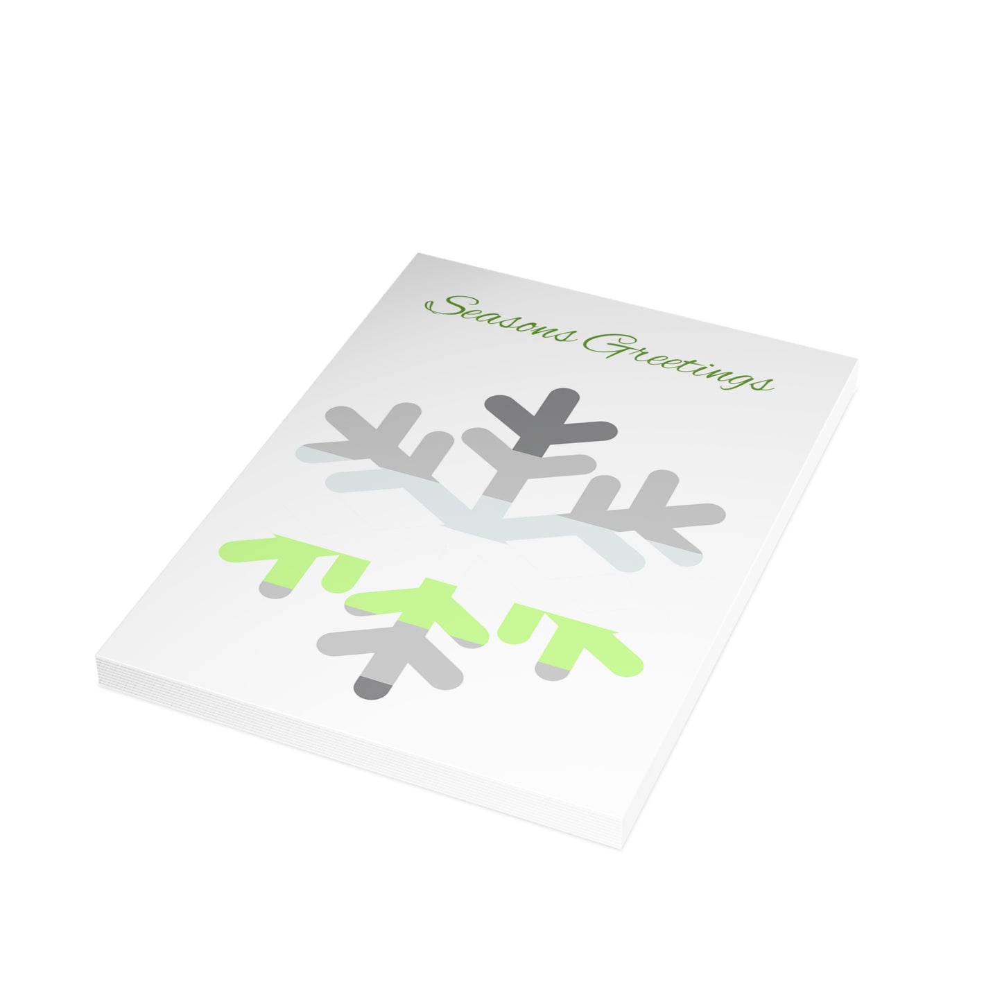 Demiagender Pride Flag Snowflake Greeting Cards
