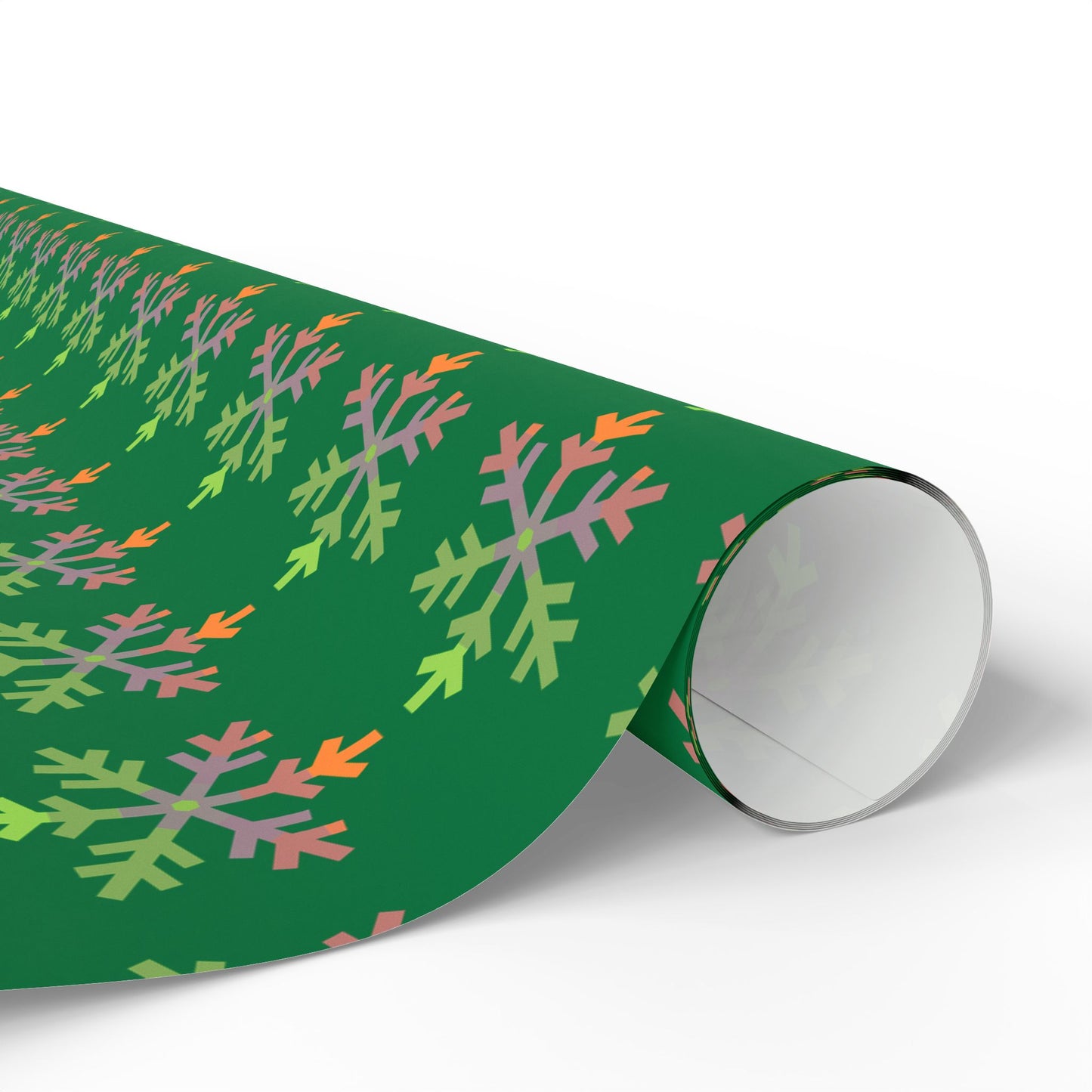 Aliagender Pride Flag Snowflake Wrapping Paper - Multiple Sizes/Finishes