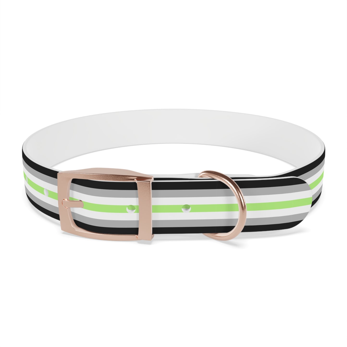 Agender Pride Flag Dog Collar