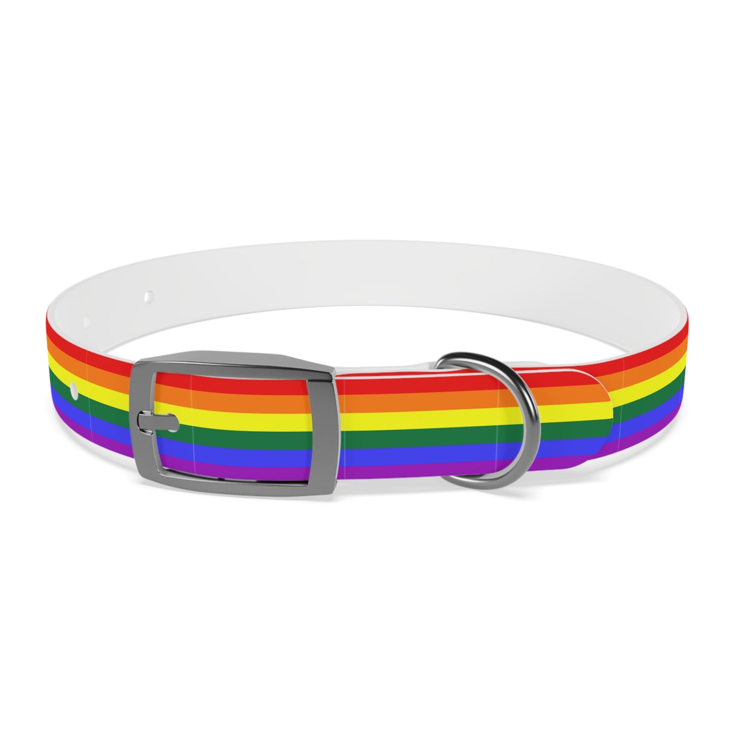 QPOC Pride Flag Dog Collar