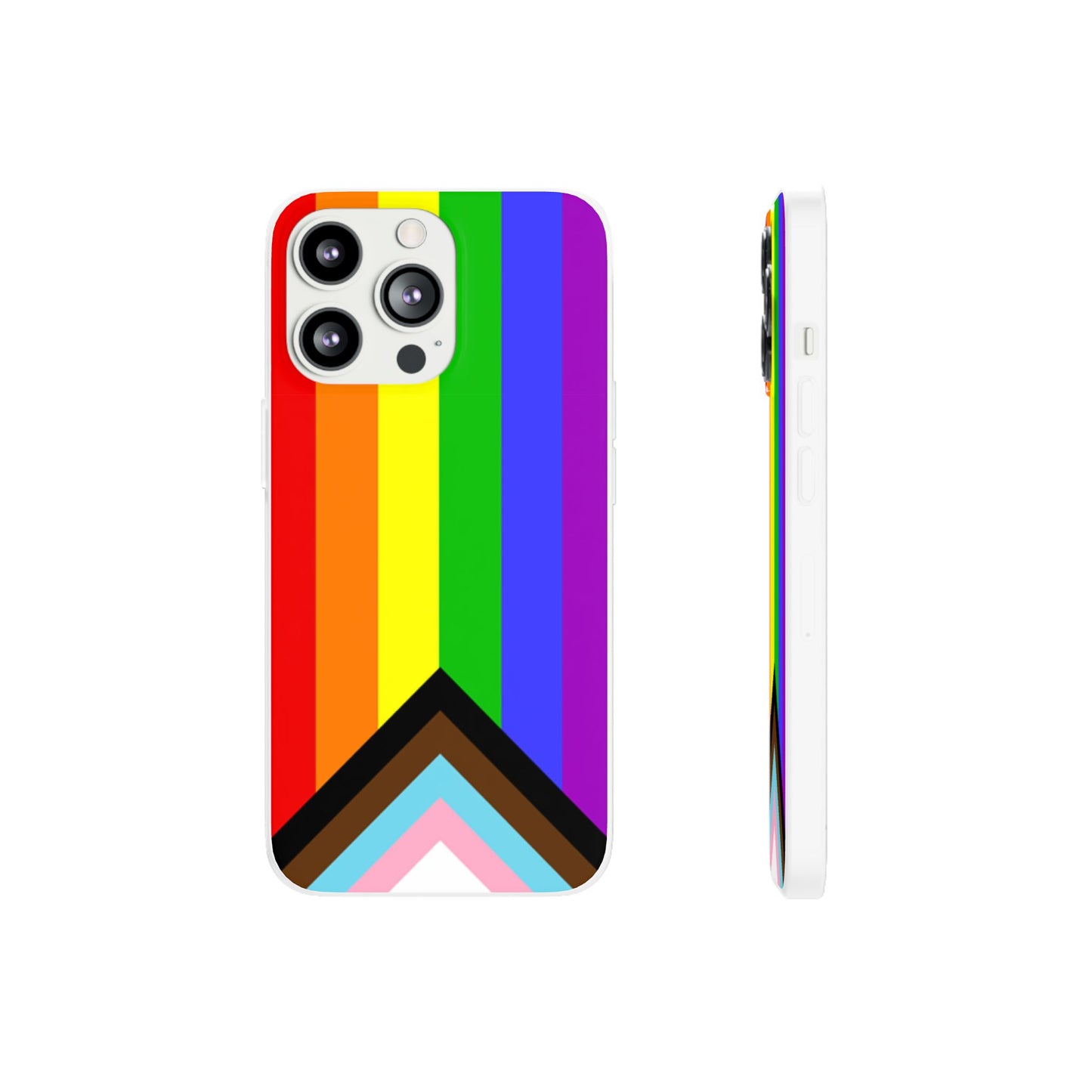 Progress Pride Flag iPhone Flexi Case - Multiple Generations