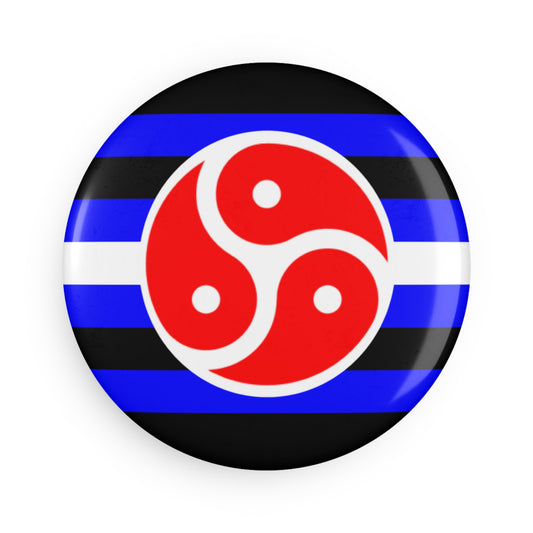 BDSM Fetish Pride Flag Round Button Magnet