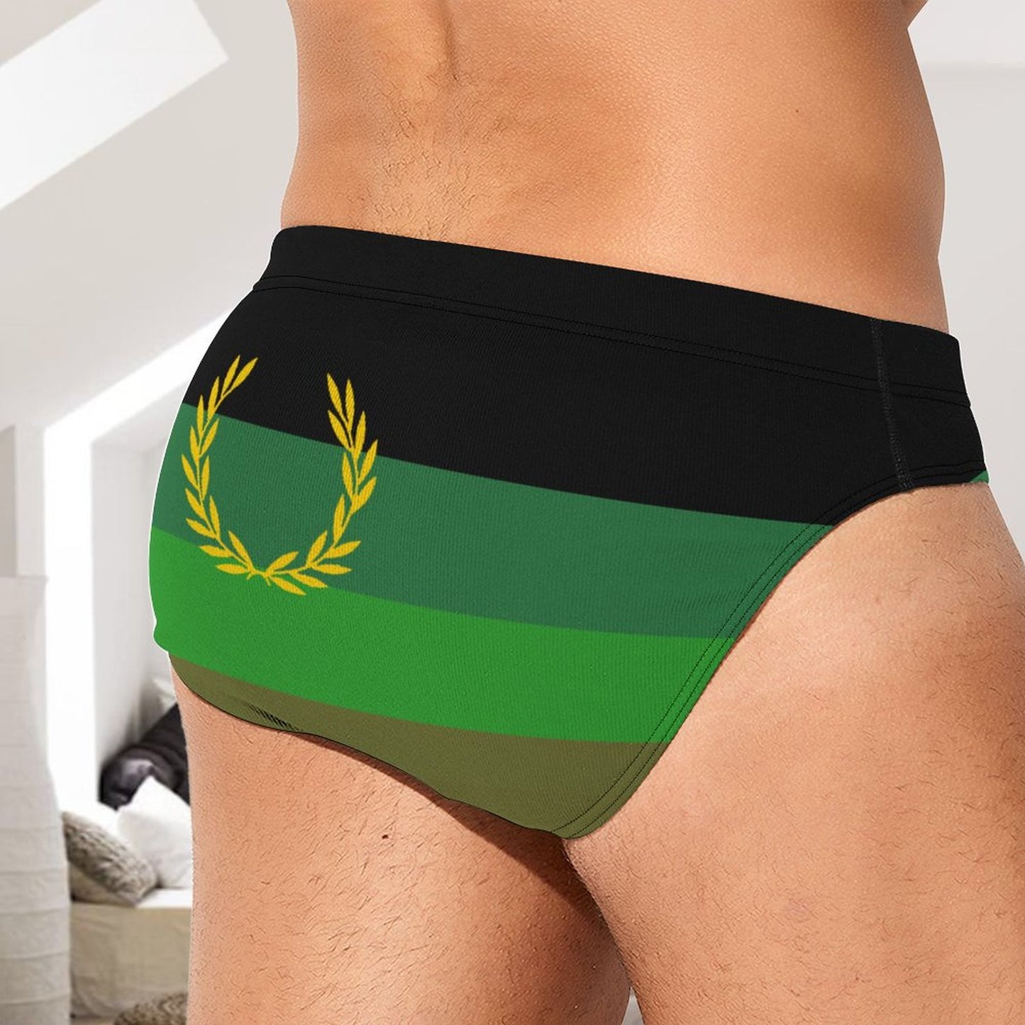 Military Fetish Pride Flag Briefs – Traditional Masculine Cut