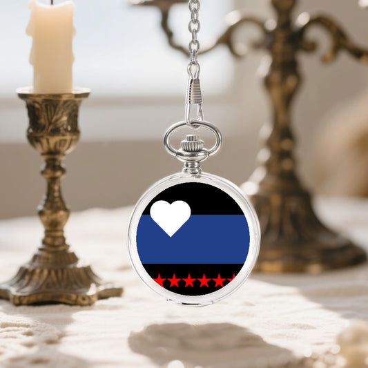 Foot Fetish Pride Flag Round Pocket Watch