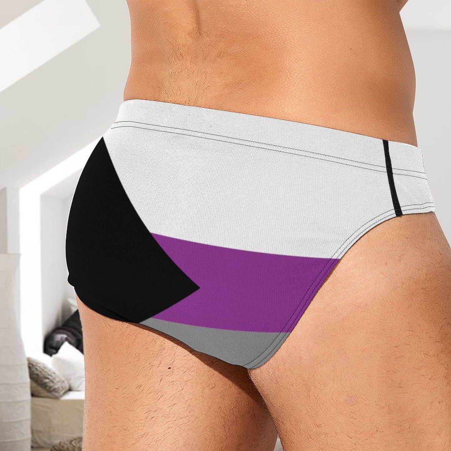 Demisexual Pride Flag Briefs – Traditional Masculine Cut