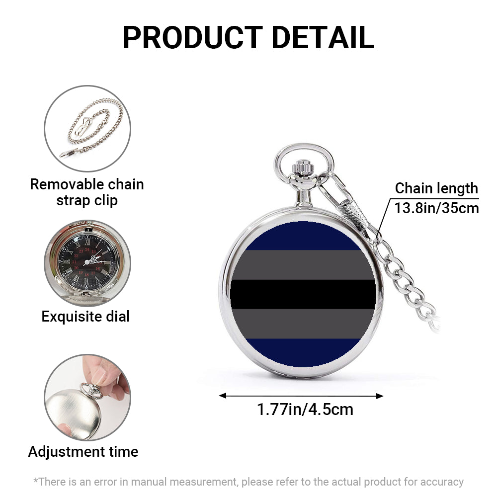Gendervoid Pride Flag Round Pocket Watch