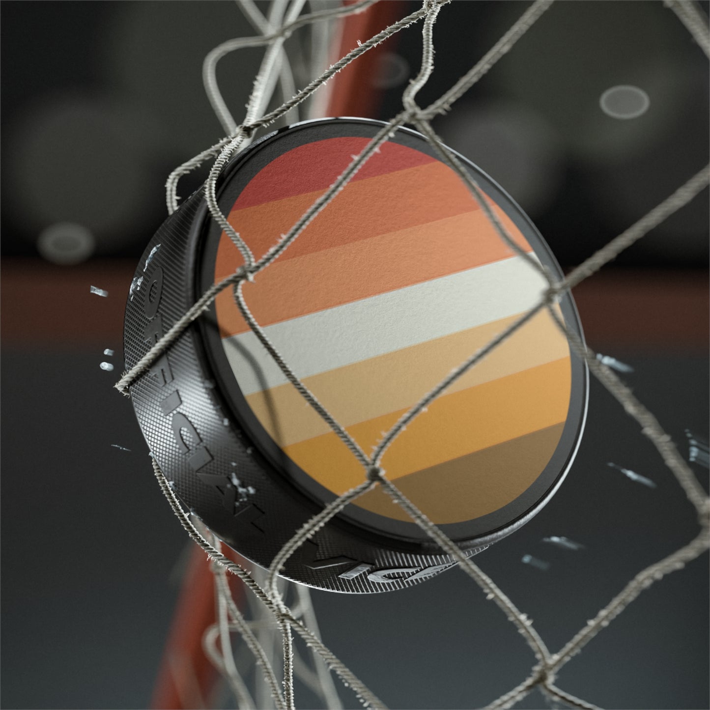 Butch Pride Flag (Mod Q) Hockey Puck