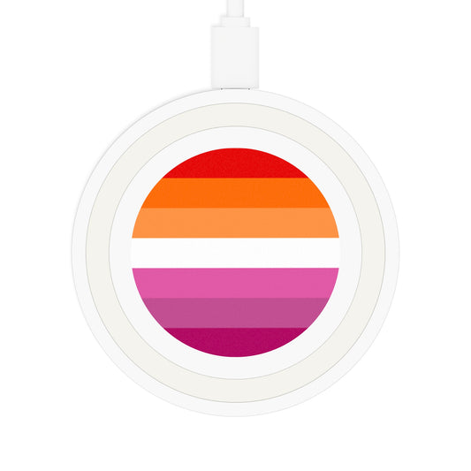 Lesbian Pride Flag Wireless Charging Pad