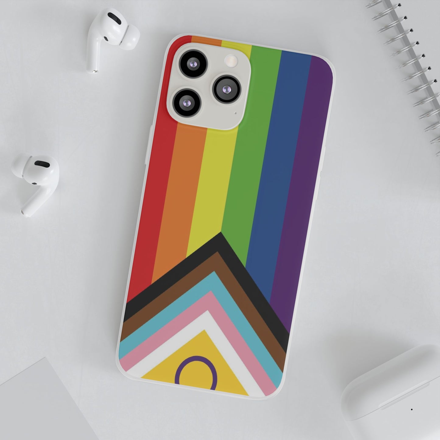 Inclusive Progress Pride Flag iPhone Flexi Case - Multiple Generations