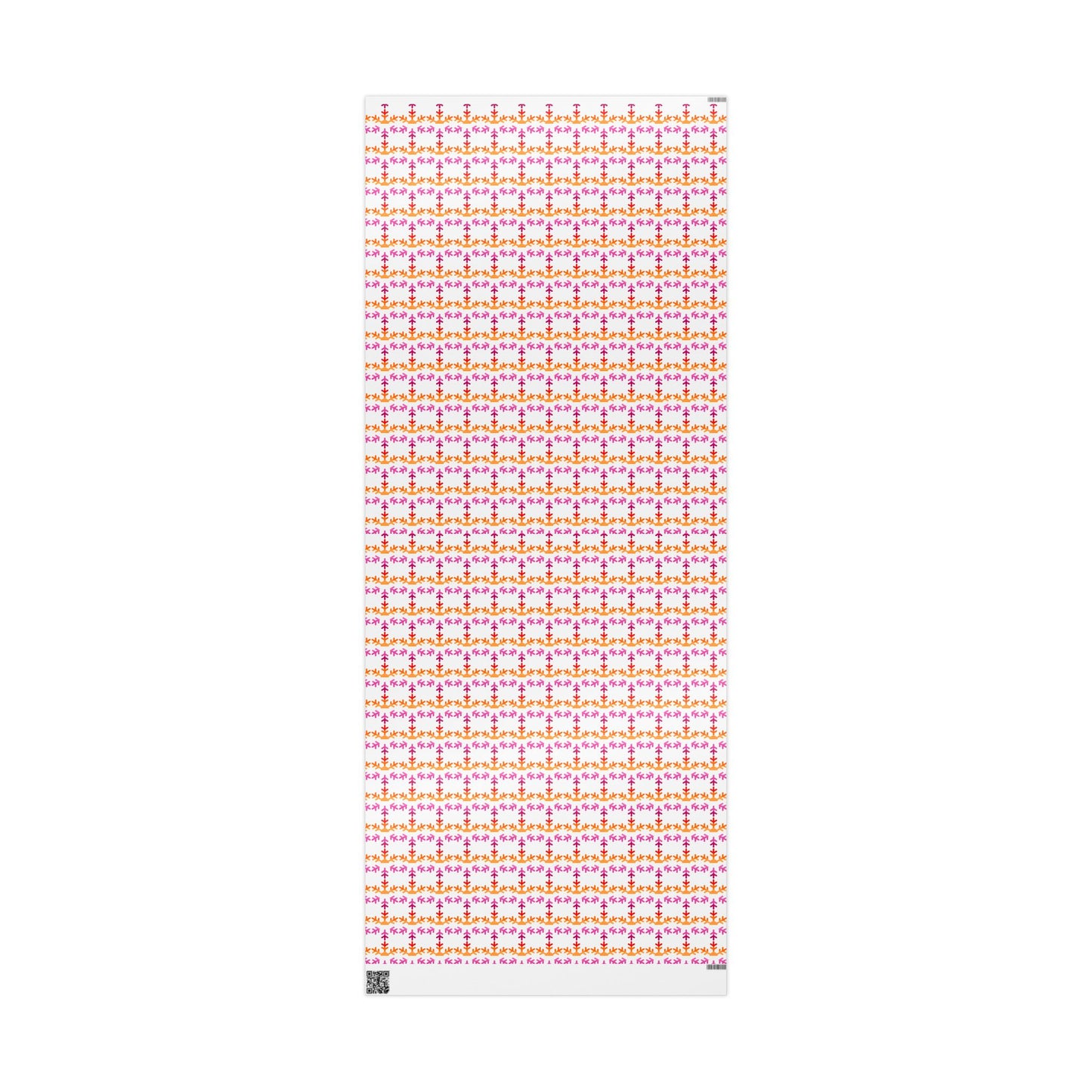 Lesbian Pride Flag Snowflake Wrapping Paper - Multiple Sizes/Finishes