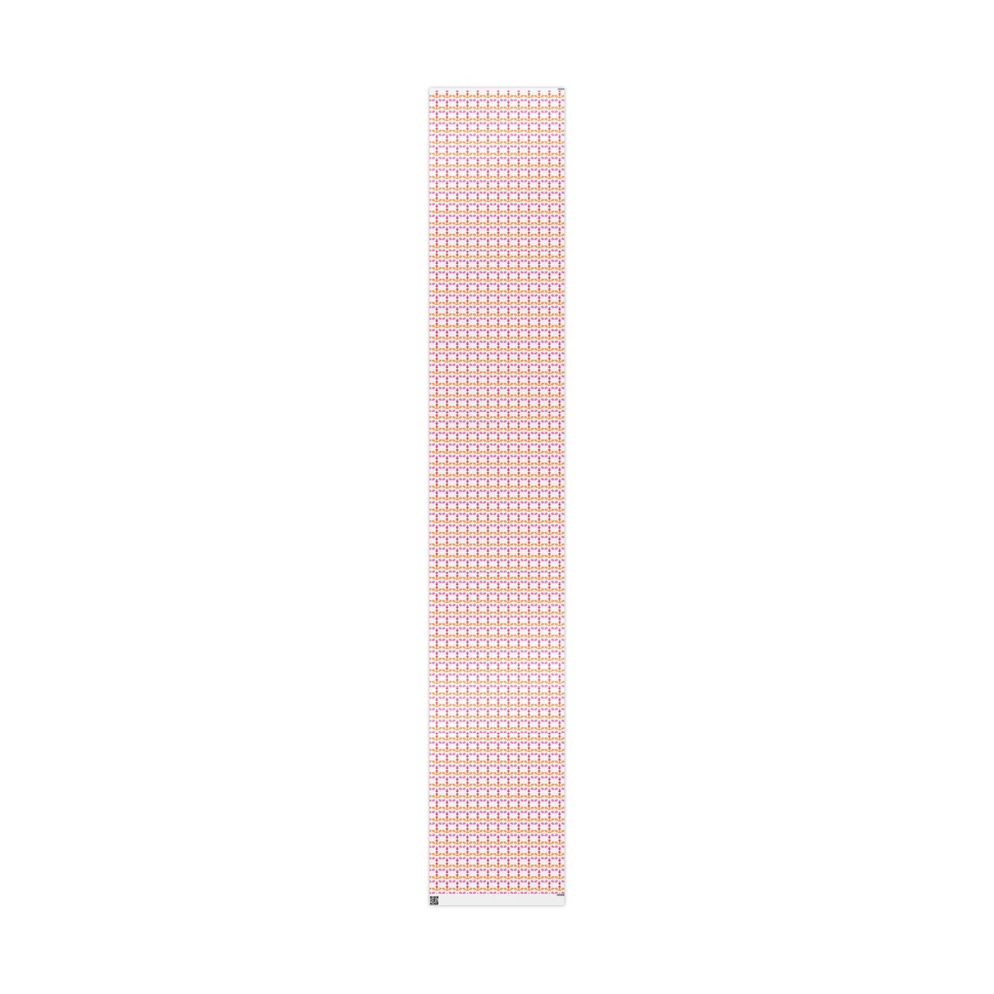 Lesbian Pride Flag Snowflake Wrapping Paper - Multiple Sizes/Finishes