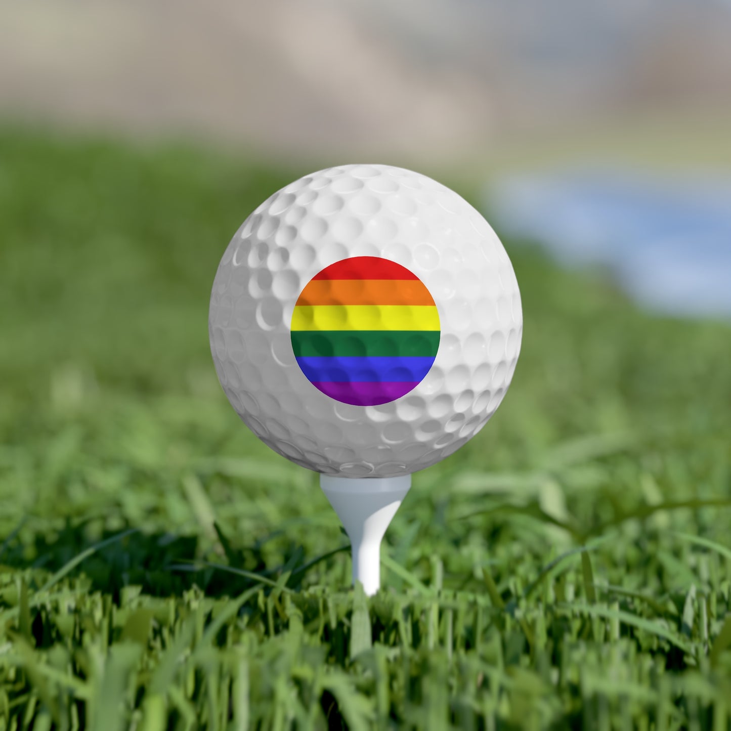 Rainbow Pride Flag Golf Balls, 6 pcs