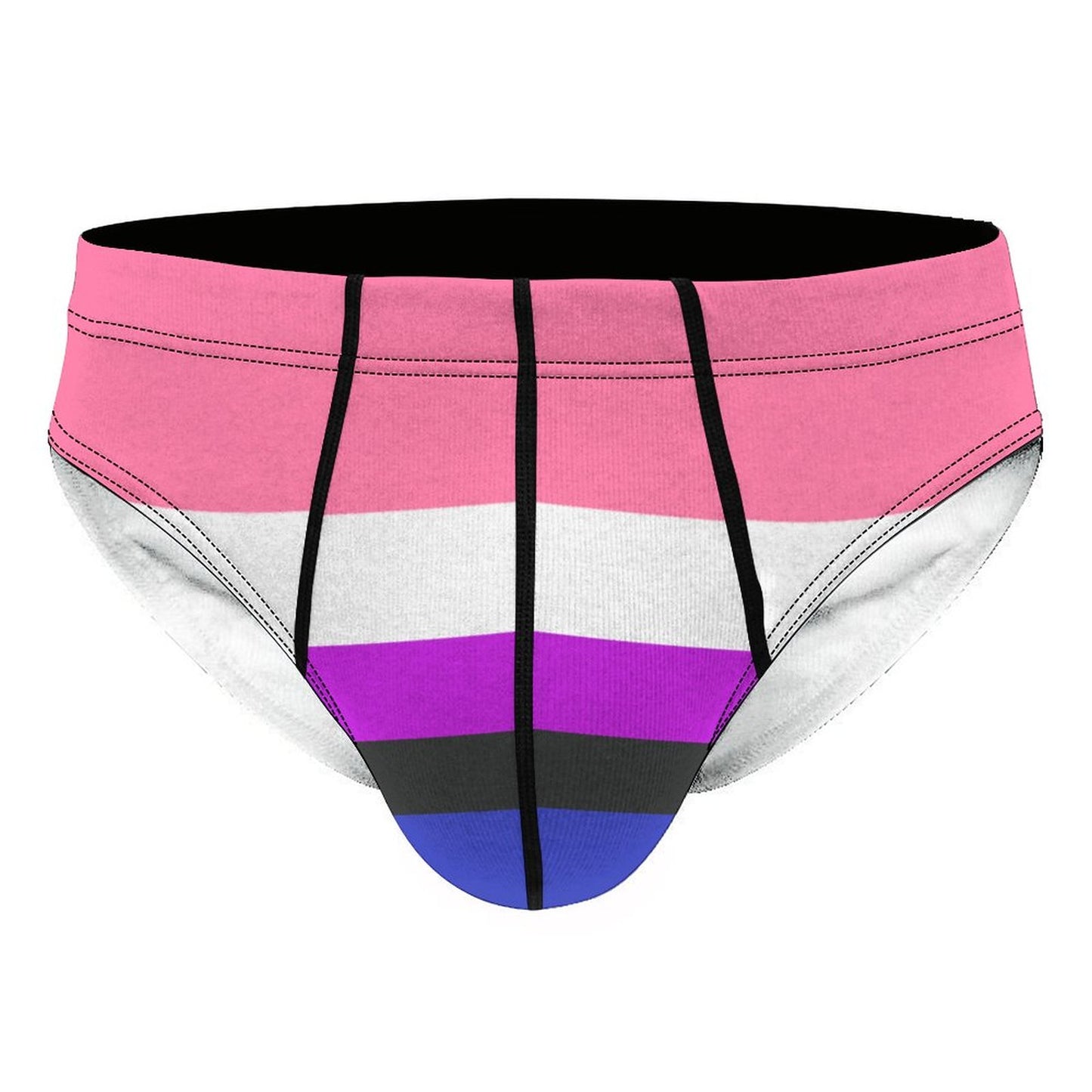 Genderfluid Pride Flag Briefs – Traditional Masculine Cut