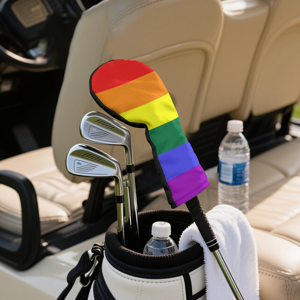 Rainbow Pride Flag Golf Clubs Head Cover - 13" x 6.7"