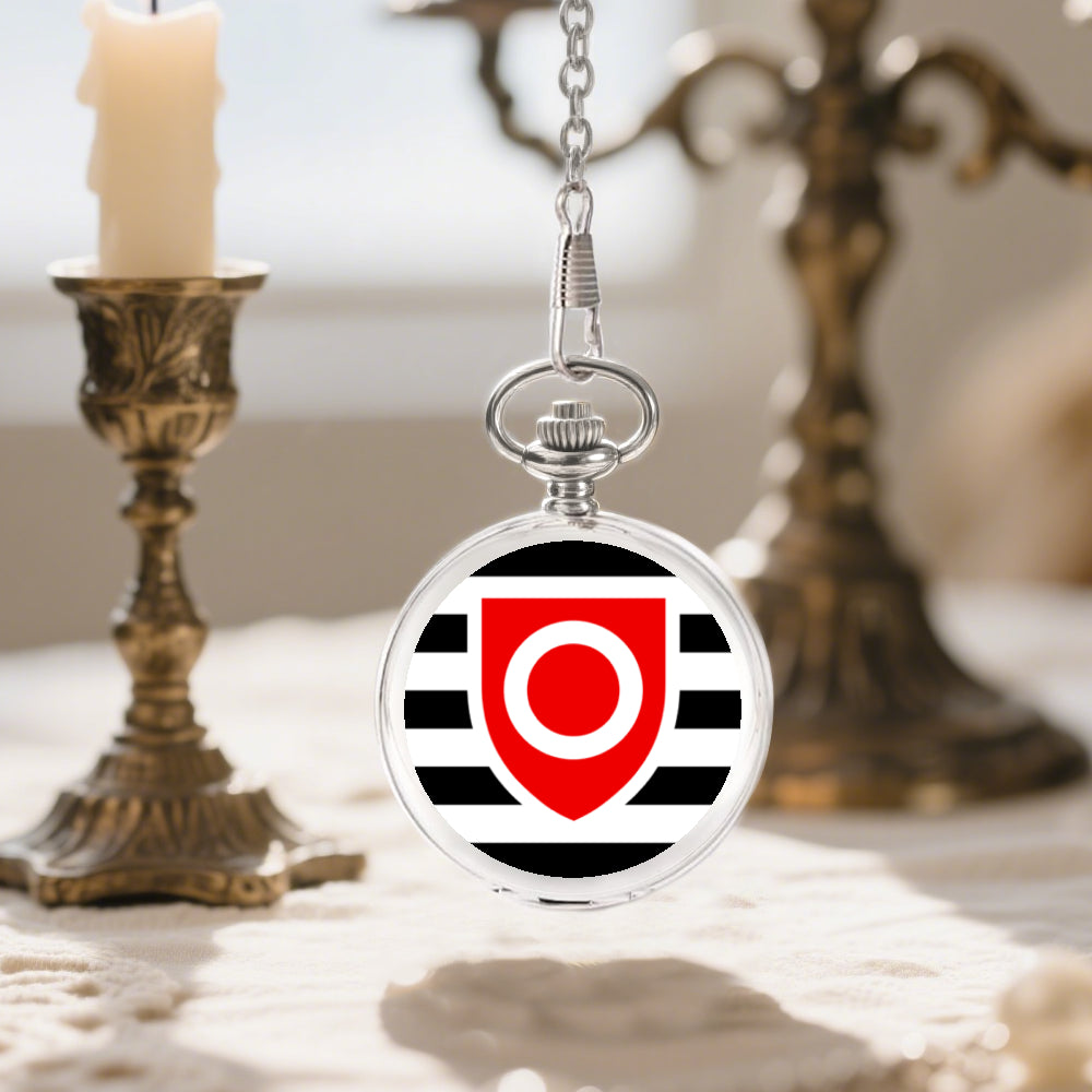 Ownership Fetish Pride Flag Round Pocket Watch