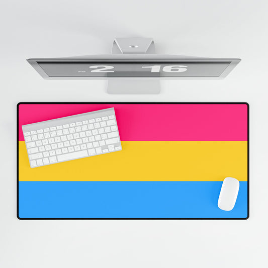 Pansexual Pride Flag Desk Mat