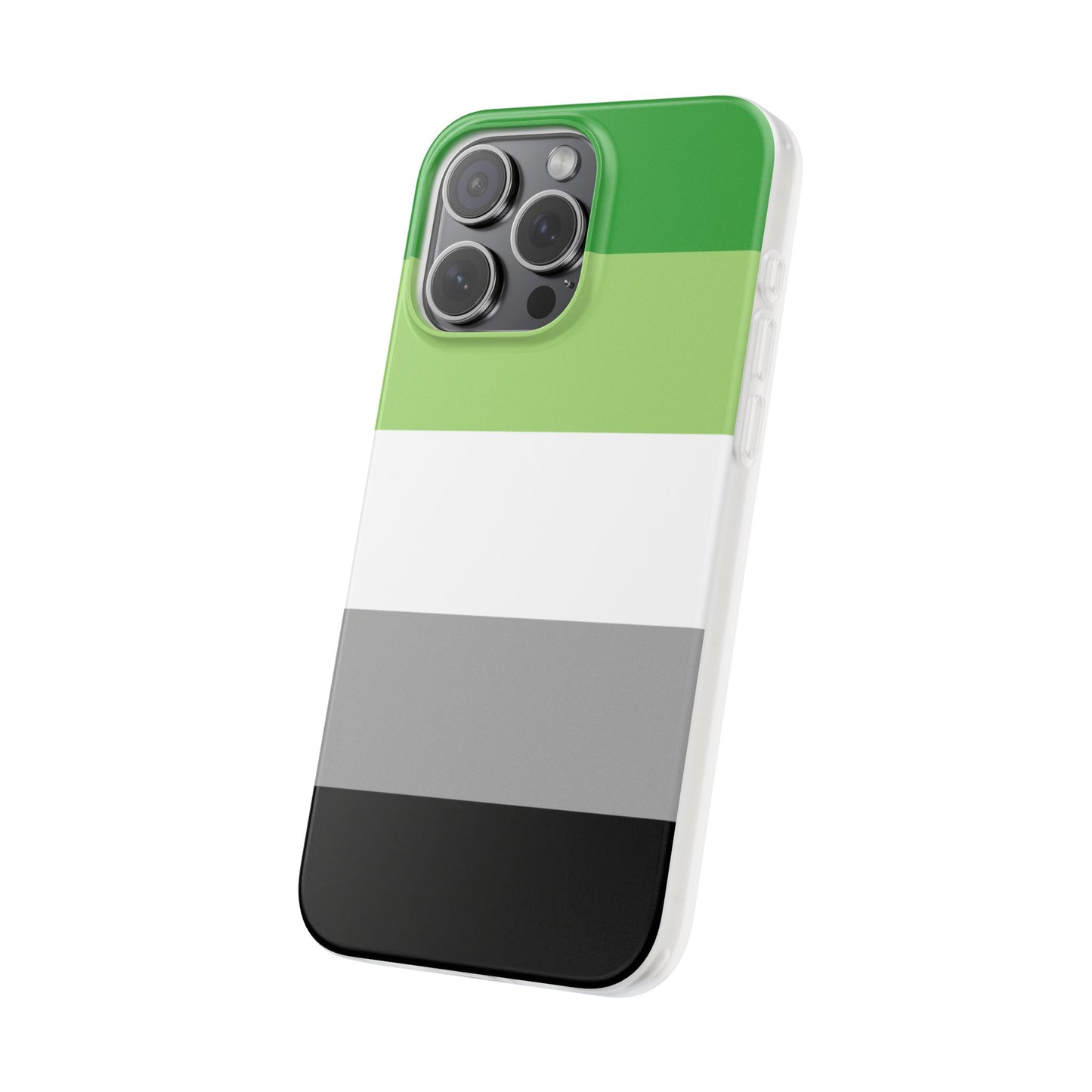 Aromantic Pride Flag iPhone Flexi Case - Multiple Generations