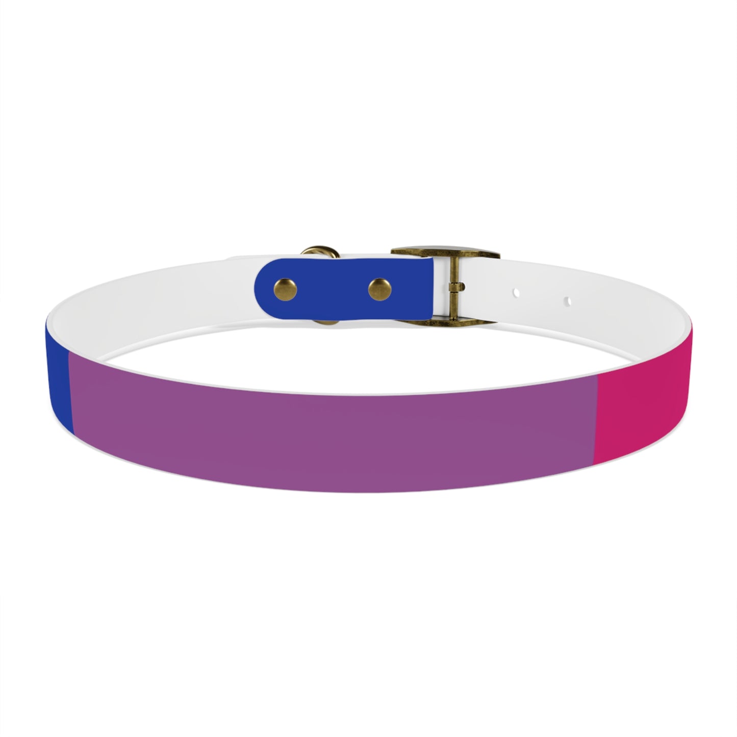 Bisexual Pride Flag Dog Collar