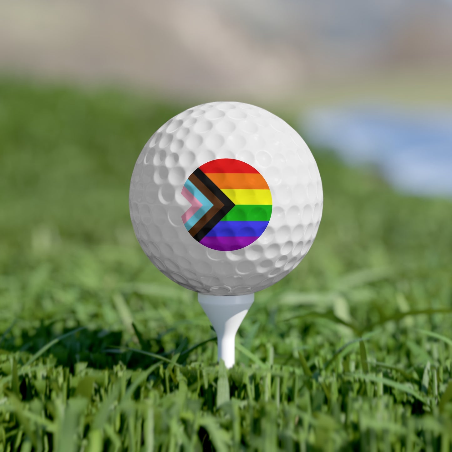 Progress Pride Flag Golf Balls, 6 pcs