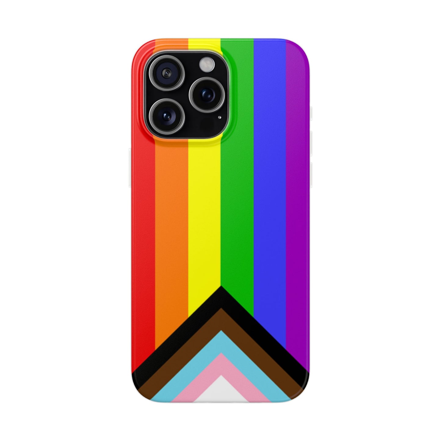 Progress Pride Flag iPhone Flexi Case - Multiple Generations