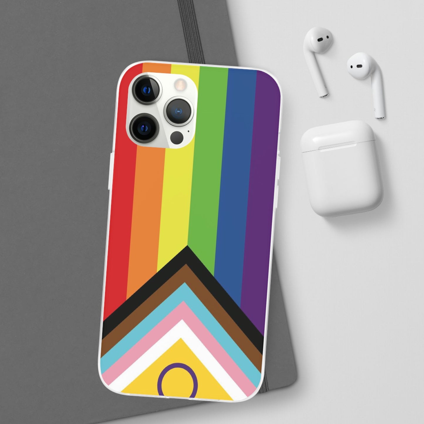 Inclusive Progress Pride Flag iPhone Flexi Case - Multiple Generations