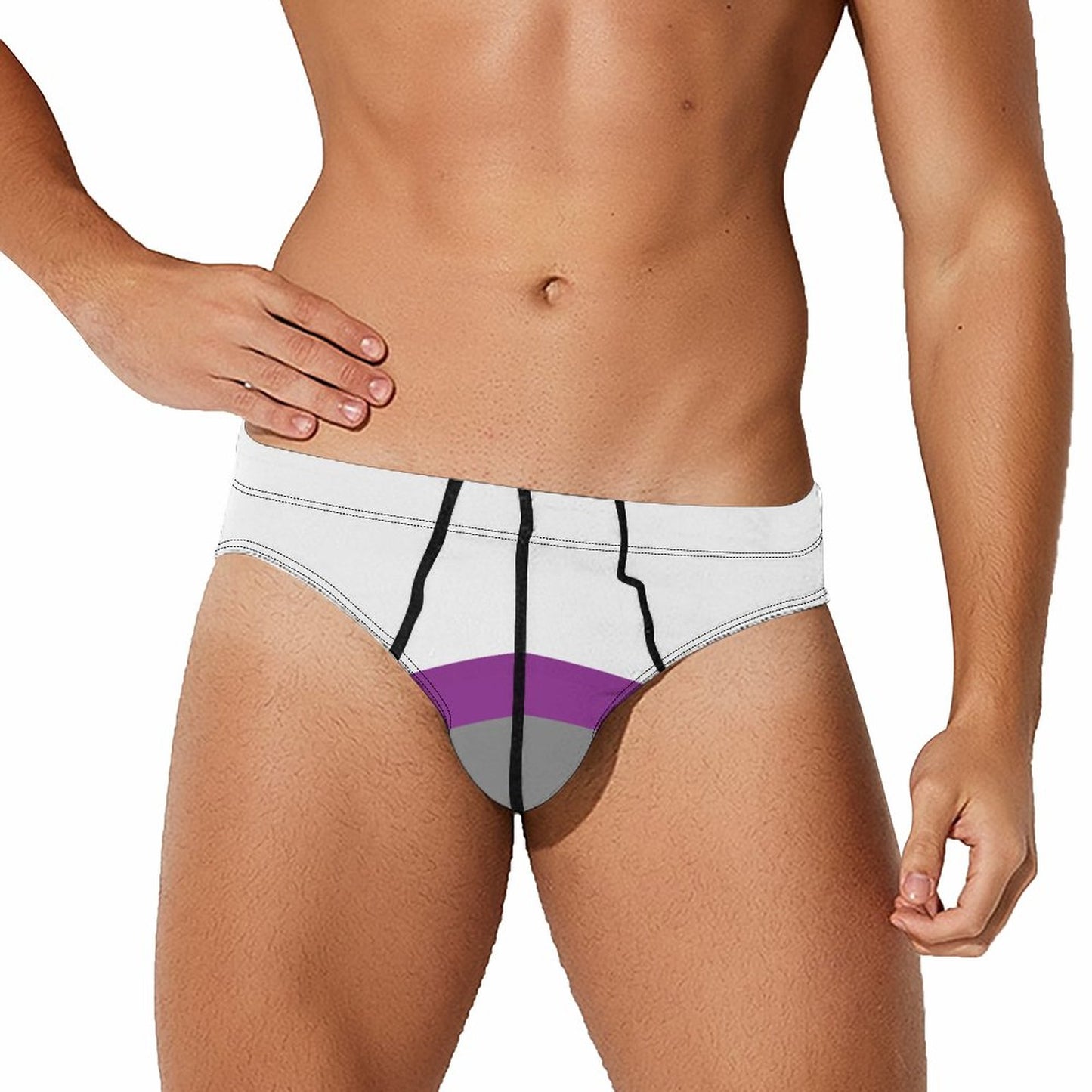 Demisexual Pride Flag Briefs – Traditional Masculine Cut