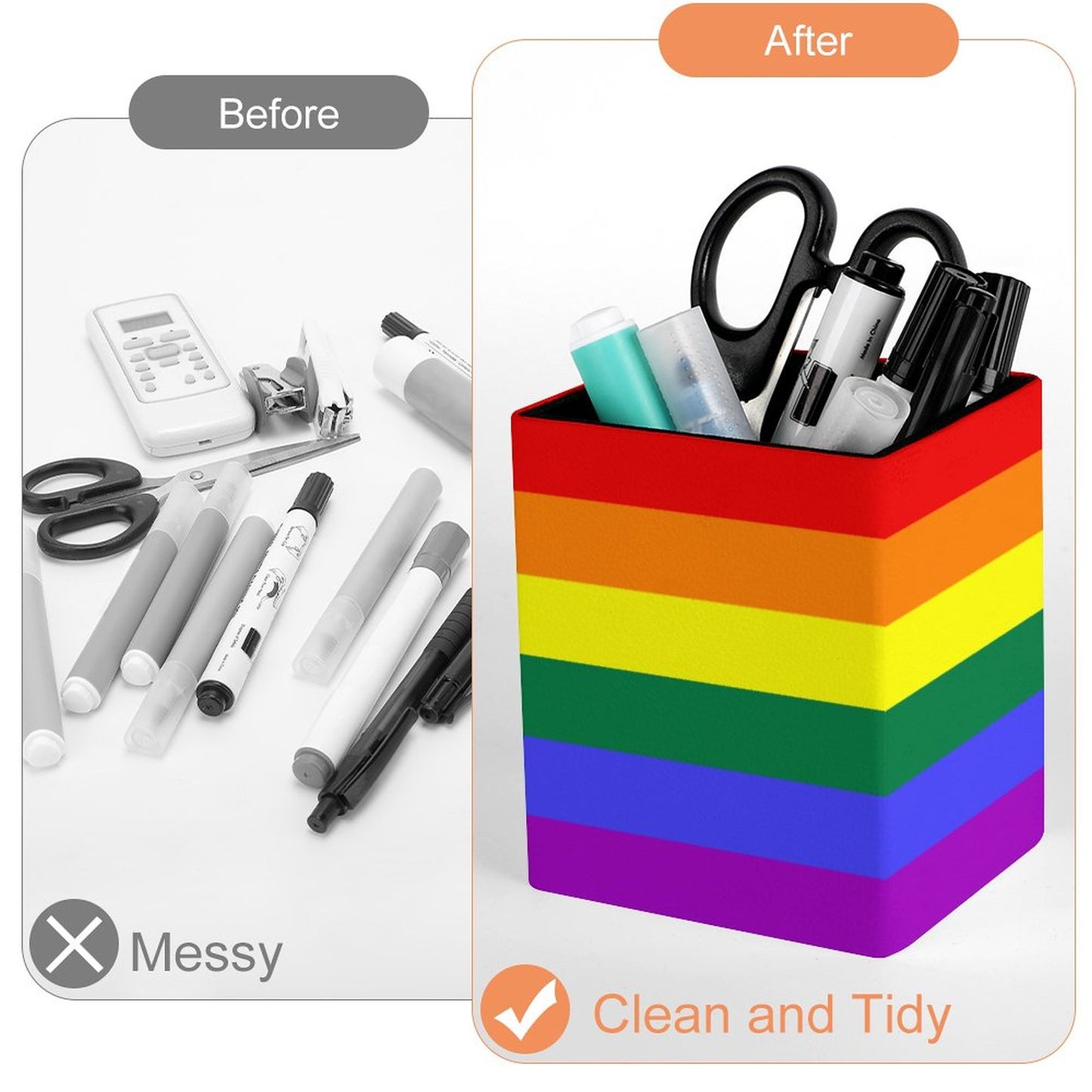 Rainbow Pride Flag Pen Holder