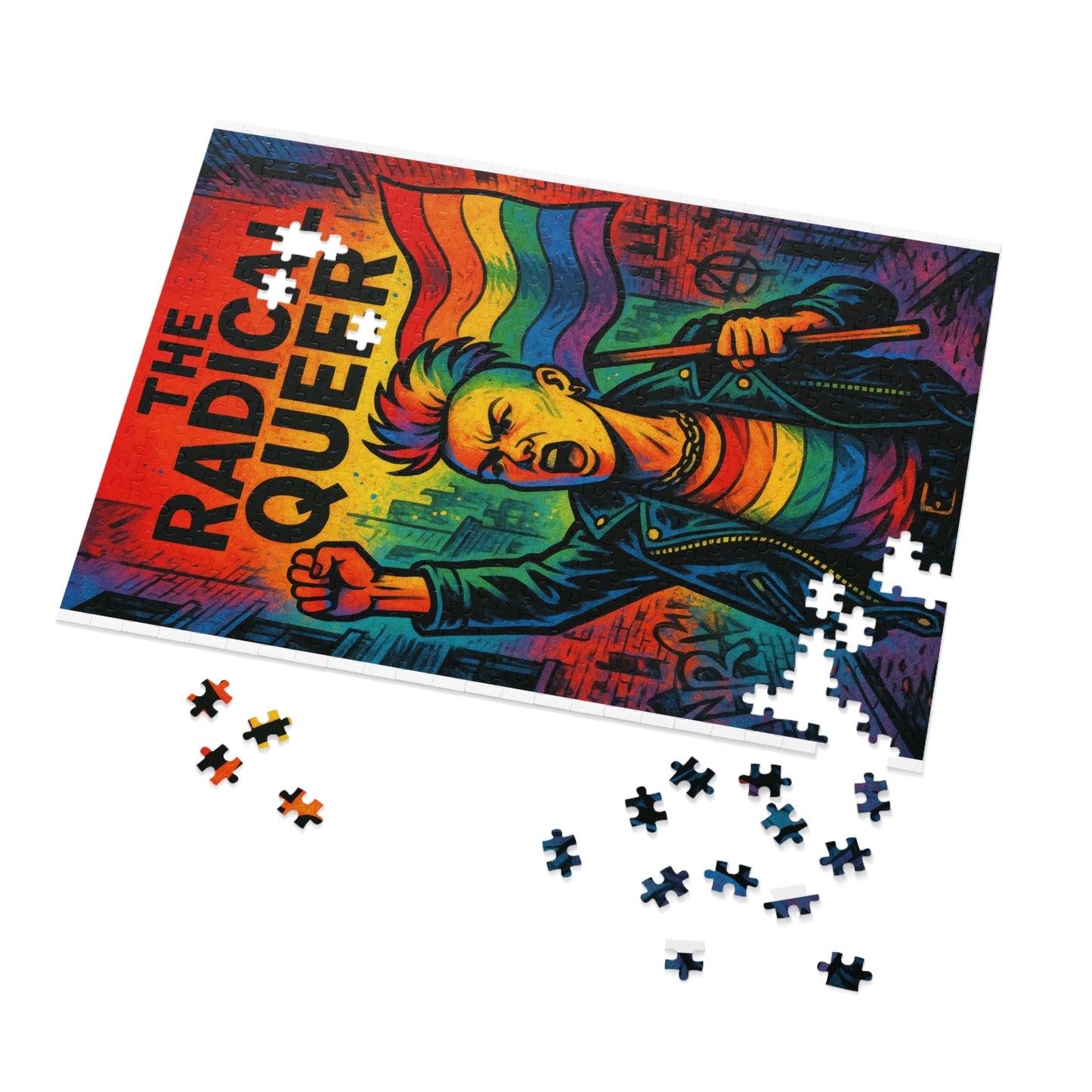 The Radical Queer Poster Jigsaw Puzzle with Tin