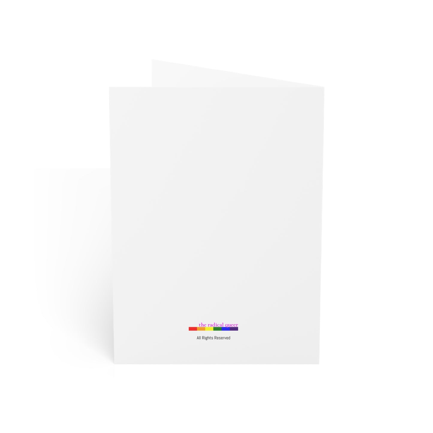 Gay/MLM Pride Flag Snowflake Greeting Cards
