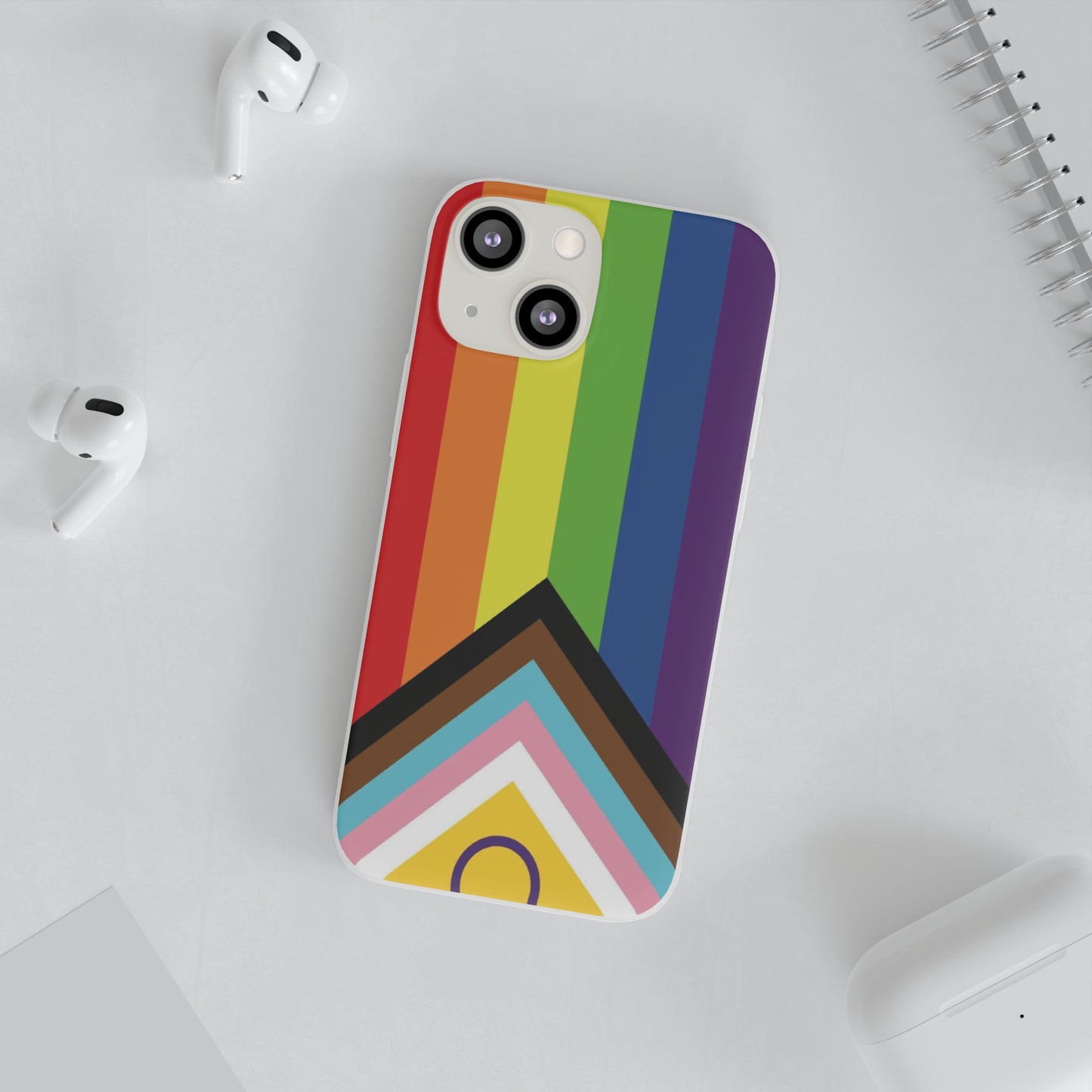 Inclusive Progress Pride Flag iPhone Flexi Case - Multiple Generations