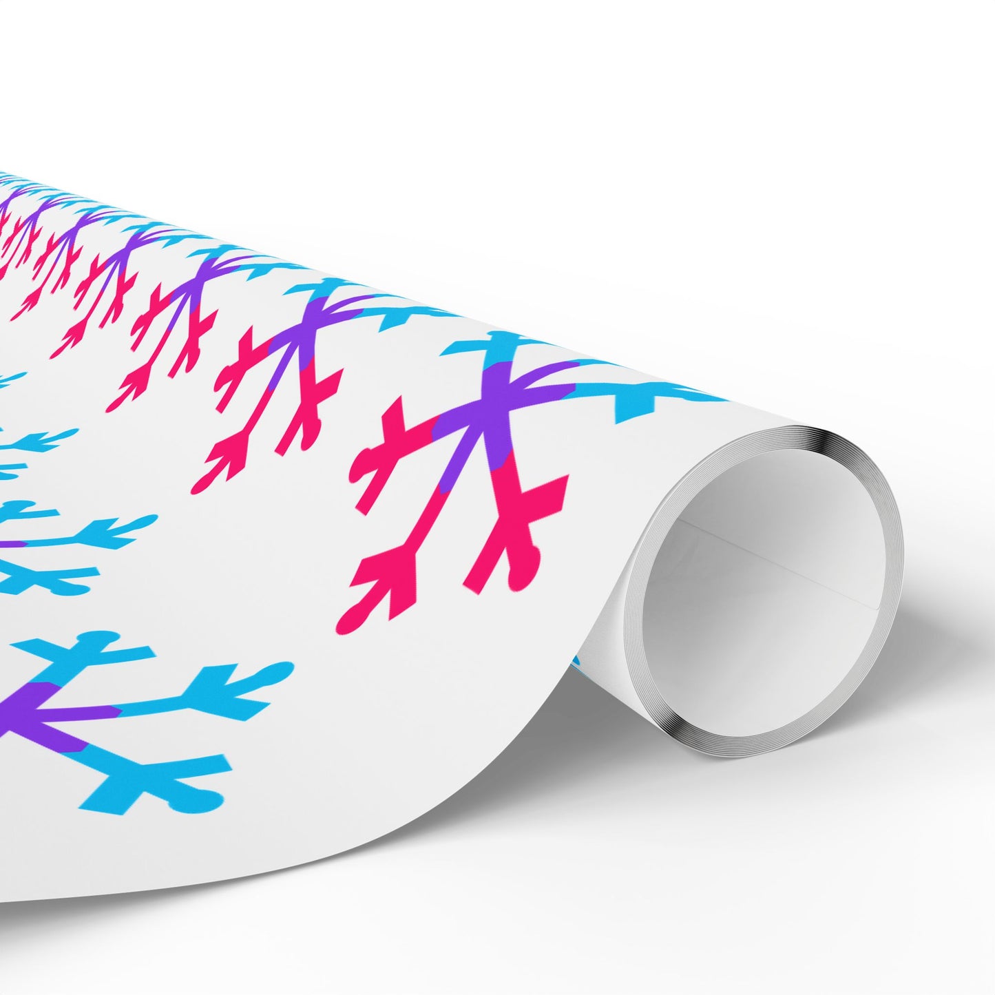 Androgyne Pride Flag Snowflake Wrapping Paper - Multiple Sizes/Finishes