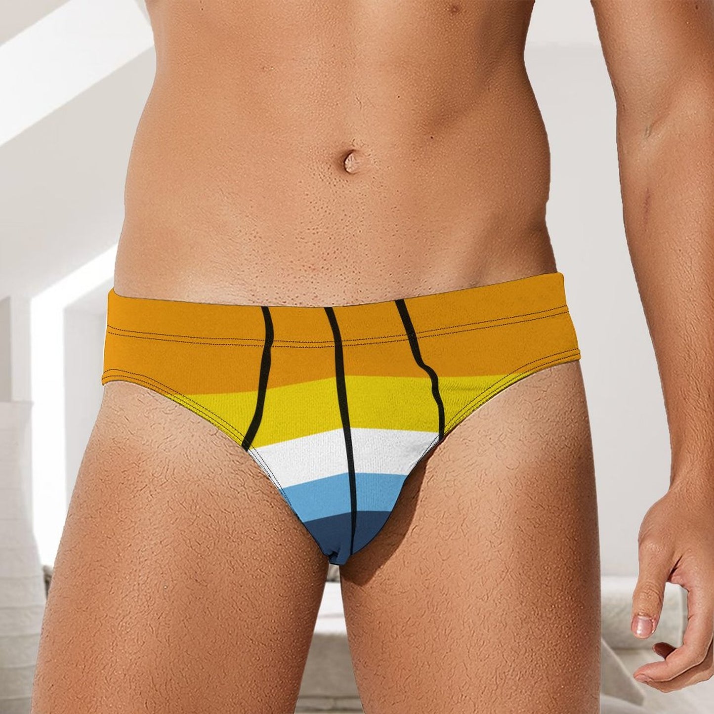 Aroace Pride Flag Briefs – Traditional Masculine Cut