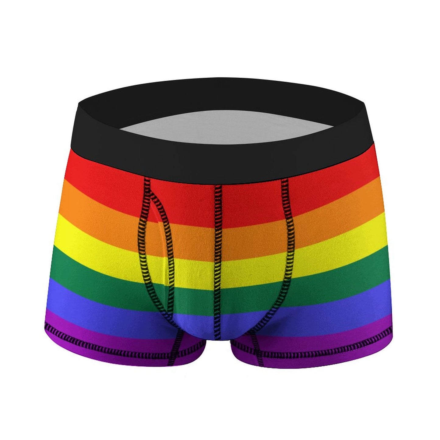 Rainbow Pride Flag Trunks - Traditional Masculine Cut