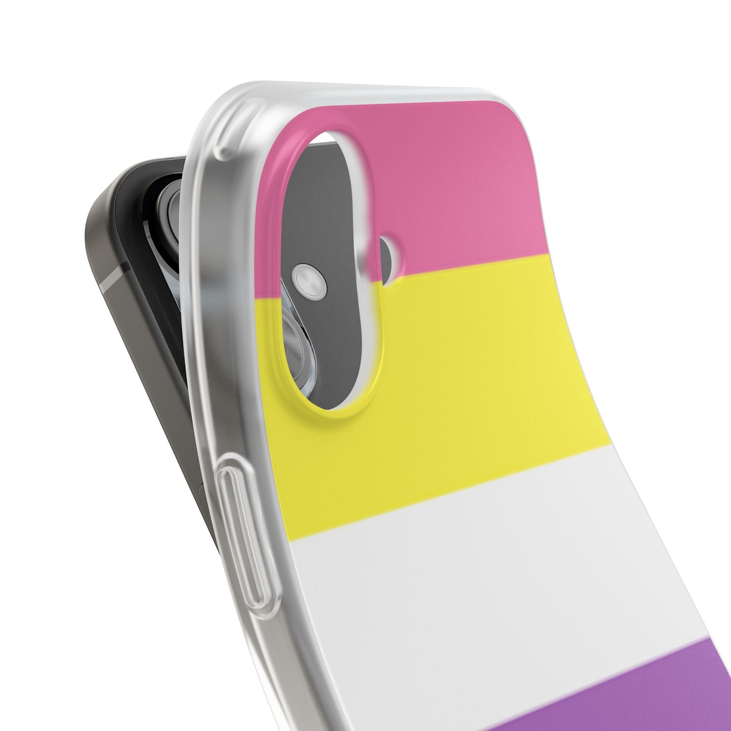 Bigender Pride Flag iPhone Flexi Case - Multiple Generations