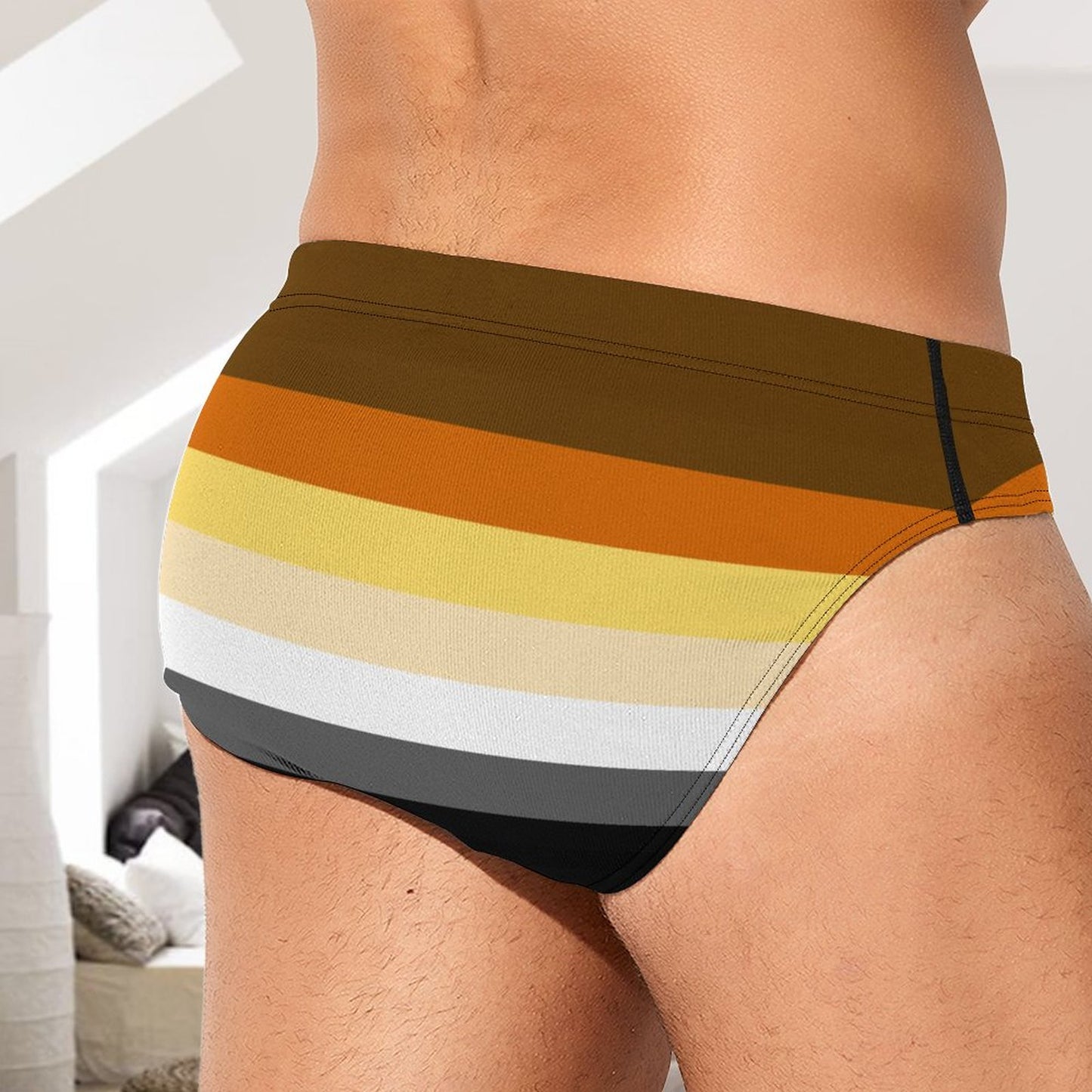 Bear Pride Flag Briefs – Traditional Masculine Cut